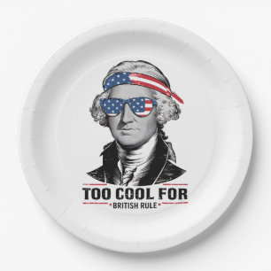 George Washington Cool für britische Herrschaft 4. Pappteller