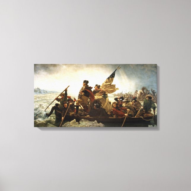 George Washington Crossing der Delaware Print Leinwanddruck (Vorderseite)