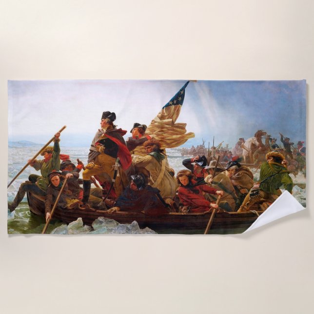 George Washington Crossing of the Delaware River Strandtuch (Vorderseite)