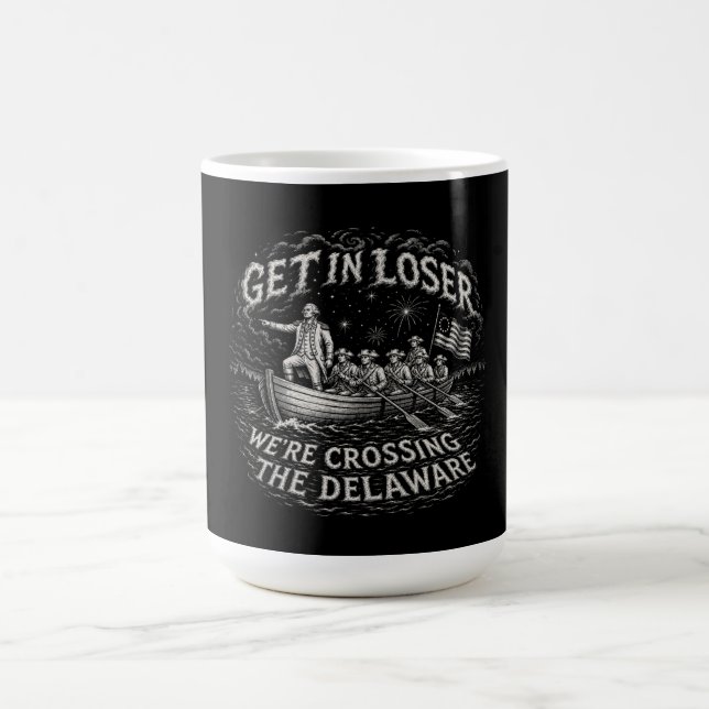 George Washington Delaware Meme Parodie Kunst Kaffeetasse (Mittel)
