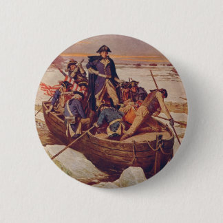 George Washington, der den Delaware River kreuzt Button