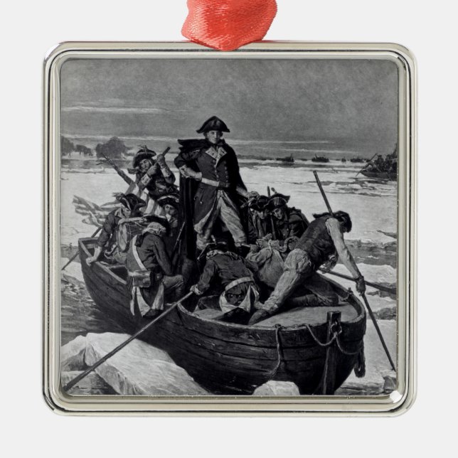 George Washington, der den Delaware River kreuzt Ornament Aus Metall (Vorne)
