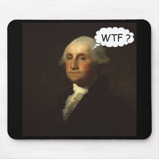 George Washington, der in sein Grab lustig spinnt Mousepad (Vorne)