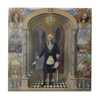George Washington, der Maurer II Fliese