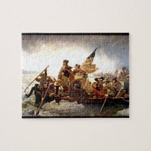 George Washington, der Puzzlen Delawares kreuzt Puzzle