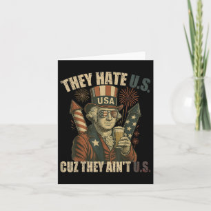 George-washington Drink Funny Sie Hate Cuz Aint U Karte