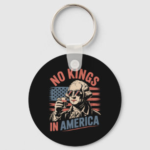 George Washington Drinking Funny No King America Schlüsselanhänger