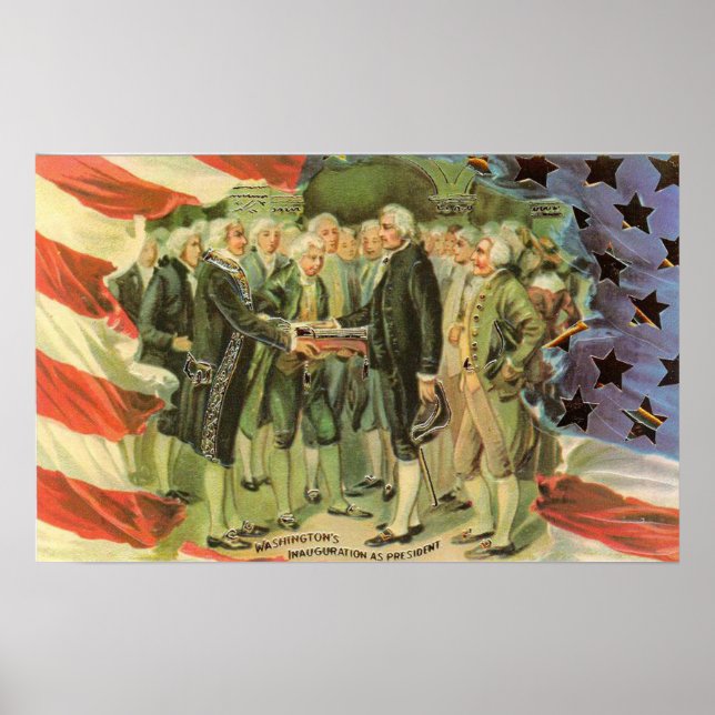 George Washington Einweihung Vintage Poster (Vorne)