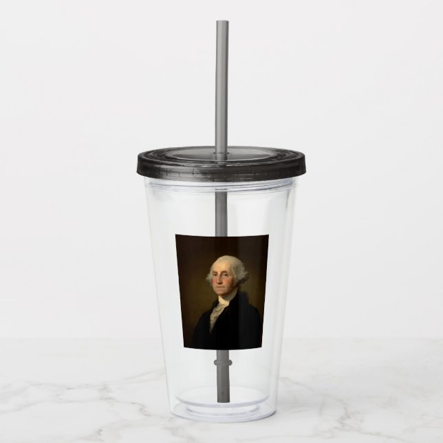 George Washington Erster amerikanischer Präsident  Acryltrinkbecher (Vorderseite)