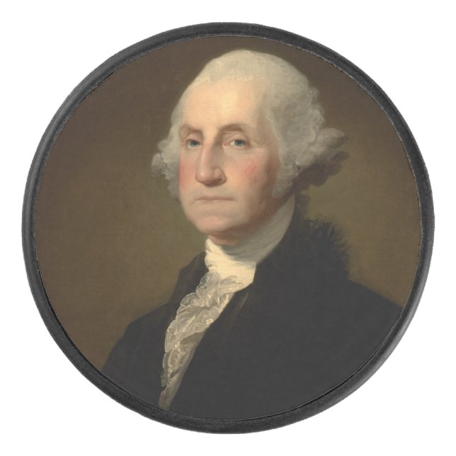 George Washington Erster amerikanischer Präsident  Eishockey Puck (Vorderseite)