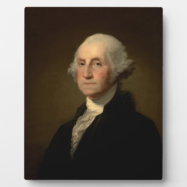 George Washington Erster amerikanischer Präsident  Fotoplatte (Vorderseite)