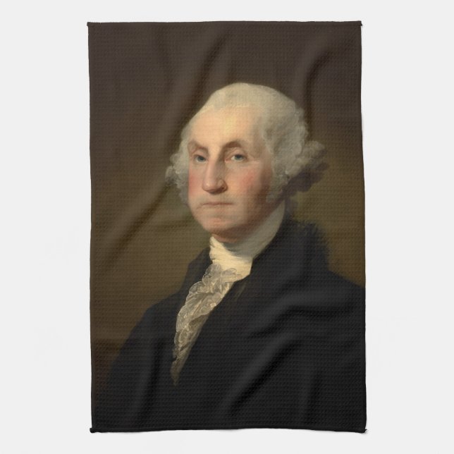 George Washington Erster amerikanischer Präsident  Geschirrtuch (Vertikal)