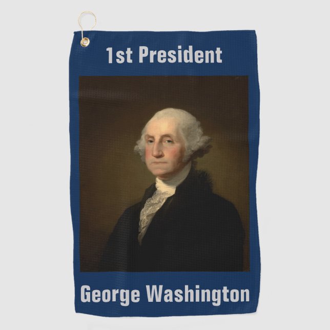 George Washington Erster amerikanischer Präsident  Golfhandtuch (Vorderseite)