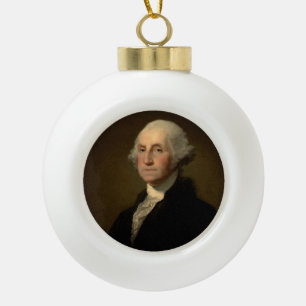 George Washington Erster amerikanischer Präsident  Keramik Kugel-Ornament