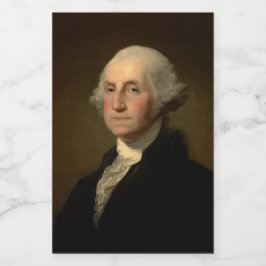 George Washington Erster amerikanischer Präsident  Lebensmitteletikett
