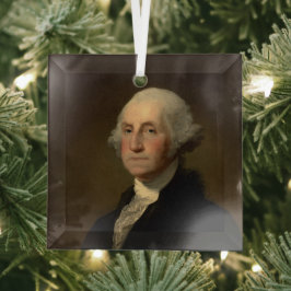 George Washington Erster amerikanischer Präsident  Ornament Aus Glas