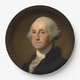 George Washington Erster amerikanischer Präsident  Pappteller