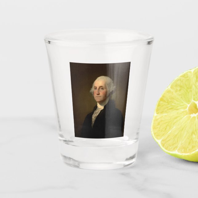 George Washington Erster amerikanischer Präsident  Schnapsglas (Vorderseite)
