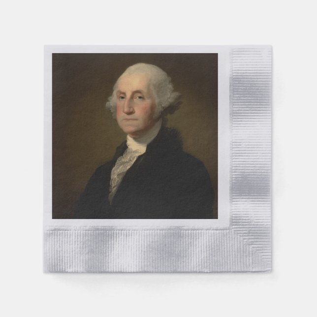George Washington Erster amerikanischer Präsident  Serviette (Vorderseite)