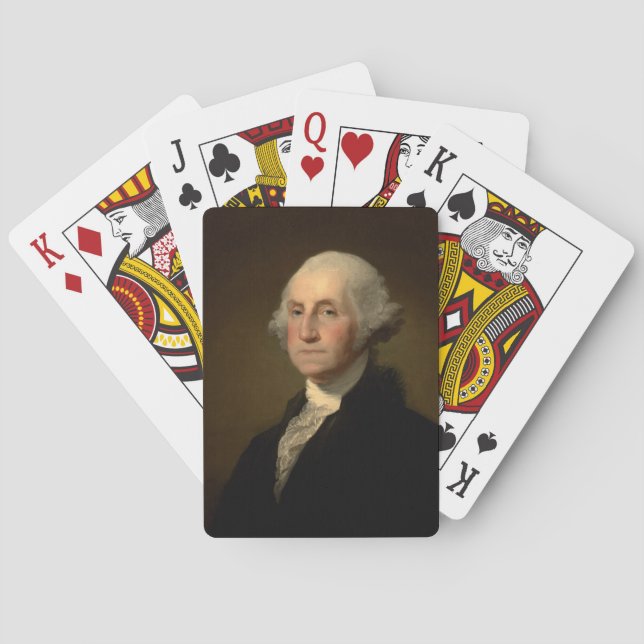 George Washington Erster amerikanischer Präsident  Spielkarten (Rückseite)