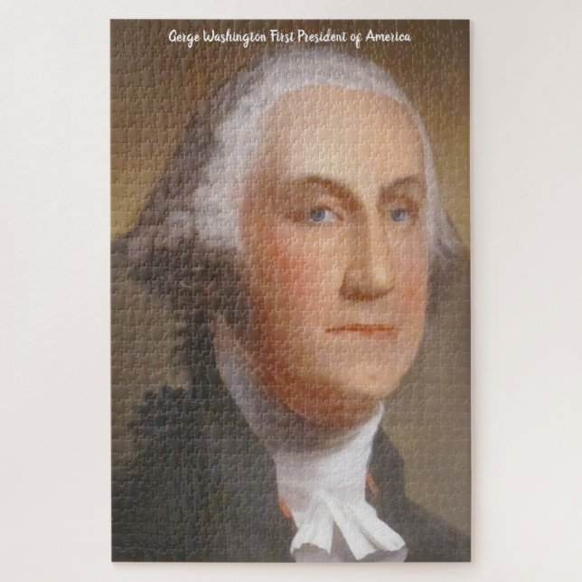 George Washington Erster Präsident Amerikas. Jigsa Puzzle (Vertikal)
