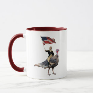 George Washington fährt mit einem türkischen Ern Tasse