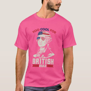 George Washington Fun Stars Strips US Flag 4. Jul T-Shirt