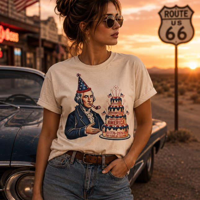 George Washington Geburtstagsfeier  T-Shirt (Von Creator hochgeladen)