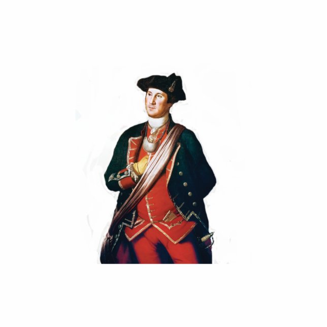 George Washington General 🎖️ Historic & Patriotic Fotoskulptur Magnet (Vorne)