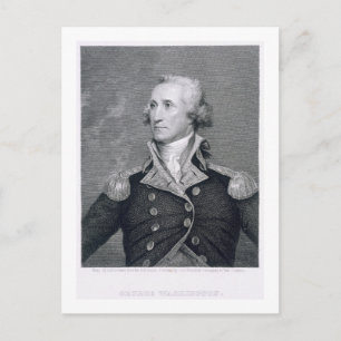 George Washington, graviert von Asher Brown Durand Postkarte