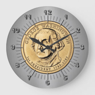 George Washington Große Wanduhr