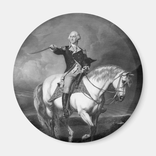 George-Washington-Gruß-Magnet Magnet (Vorne)
