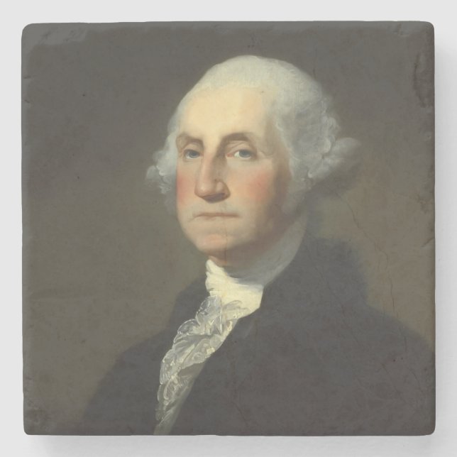 George Washington Historic Portrait Steinuntersetzer (Vorderseite)