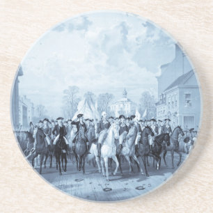 George Washington im New Yorker Untersetzer