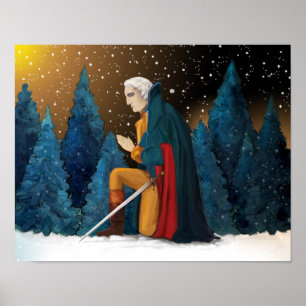 George Washington im Valley Forge Gebet Poster