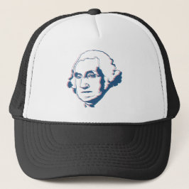 george washington in 3d truckerkappe