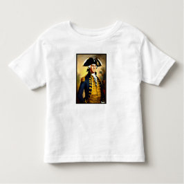 George washington in battlefield attire kleinkind t-shirt