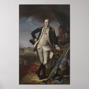 George Washington in der Schlacht von Princeton, 1 Poster