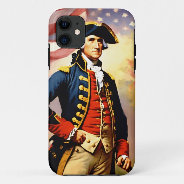 George Washington in Kriegsuniform Case-Mate iPhone Hülle (Rückseite)