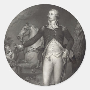 George Washington in Trenton Aufkleber