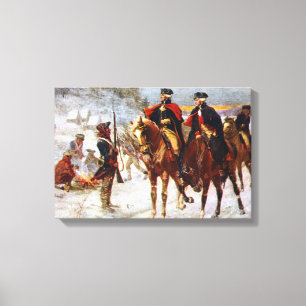 George Washington Lafayette Valley Forge Armee Leinwanddruck