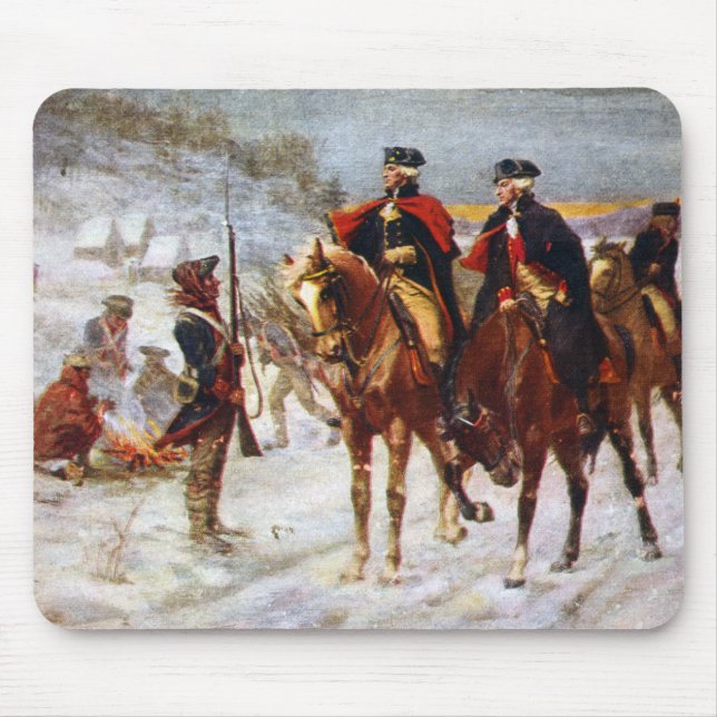 George Washington Lafayette Valley Forge Army Mousepad (Vorne)