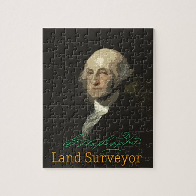 George Washington-Land-Feldmesser Puzzle (Vertikal)