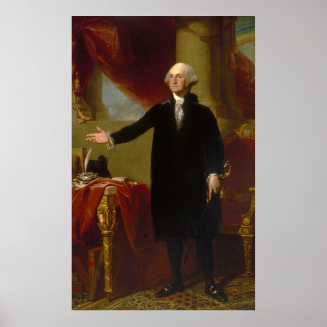 George Washington Lansdowne Portrait von Stuart Poster (Vorne)