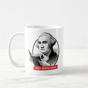 George Washington liest verbotene Bücher Kaffeetasse