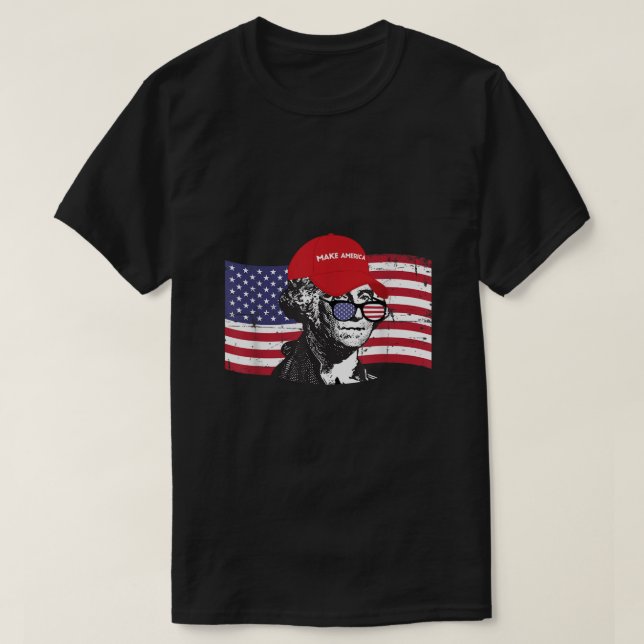 George Washington Make America T Shirt Independenz (Design vorne)