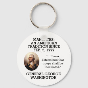 George Washington Mandates Seit 1777 Schlüsselanhänger
