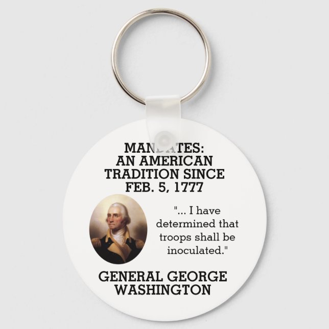 George Washington Mandates Seit 1777 Schlüsselanhänger (Vorderseite)