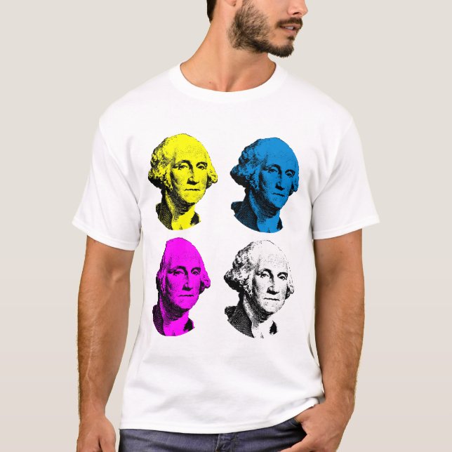 George Washington -- Mehrfarbig T-Shirt (Vorderseite)
