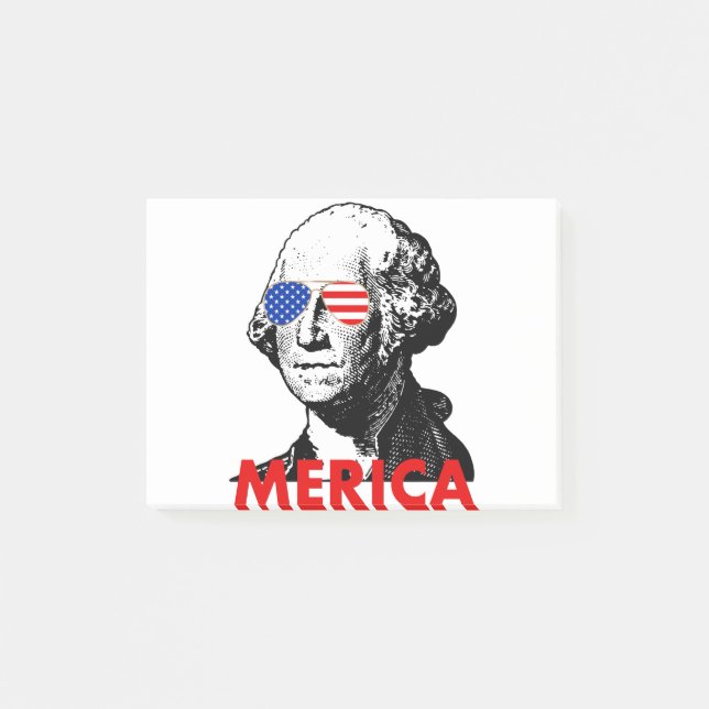 george washington merica post-it klebezettel (Vorderseite)
